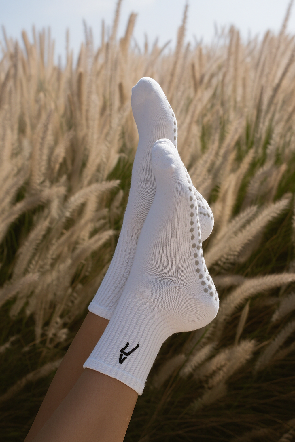 Snow White Grip Socks