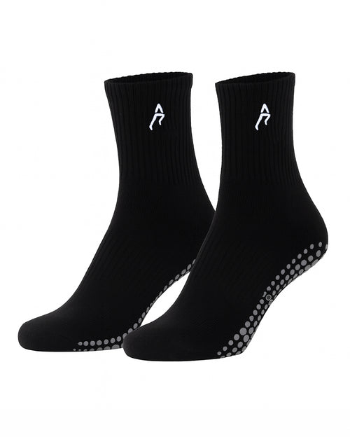Ink Black Grip Socks