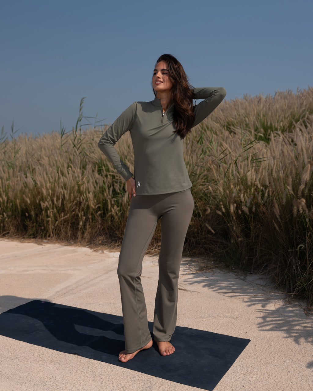 Flare Pants Forest Green